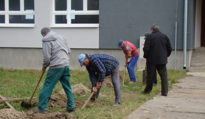 1. fotografia fotogalérie Výsadba stromčekov pri KD
