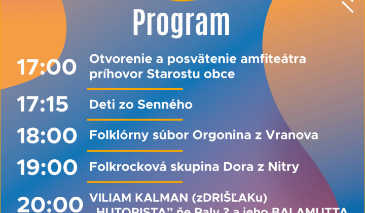 Fotka - PROGRAM Rodné Senné