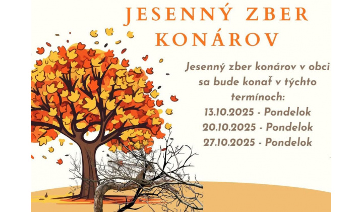 Zber konárov v obci