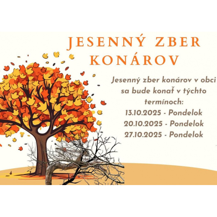 Zber konárov v obci